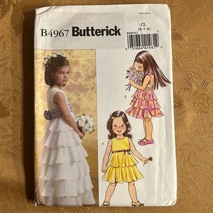 Butterick sewing patterns B4967 girls dresses